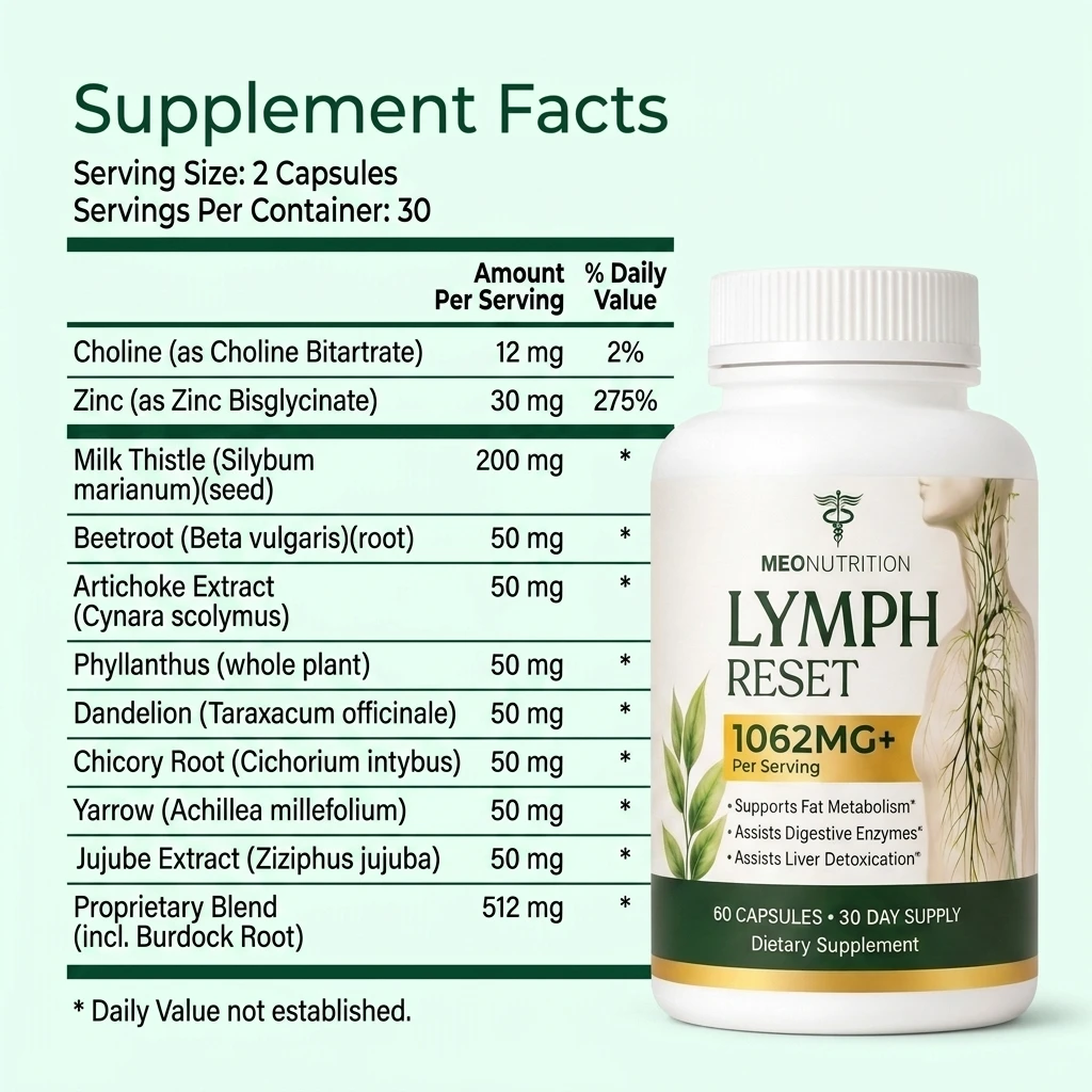 Lymph Reset Supplement Facts
